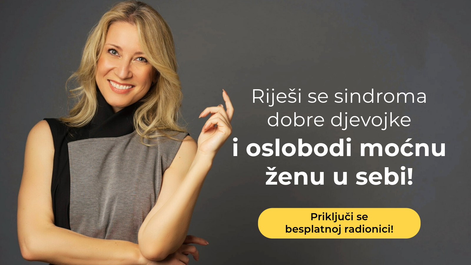 Banner za besplatnu radionicu za žene